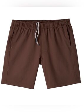 MYLES Dark Oak Brown Everyday Shorts Athletic Casual Work Out Lightweight NWT